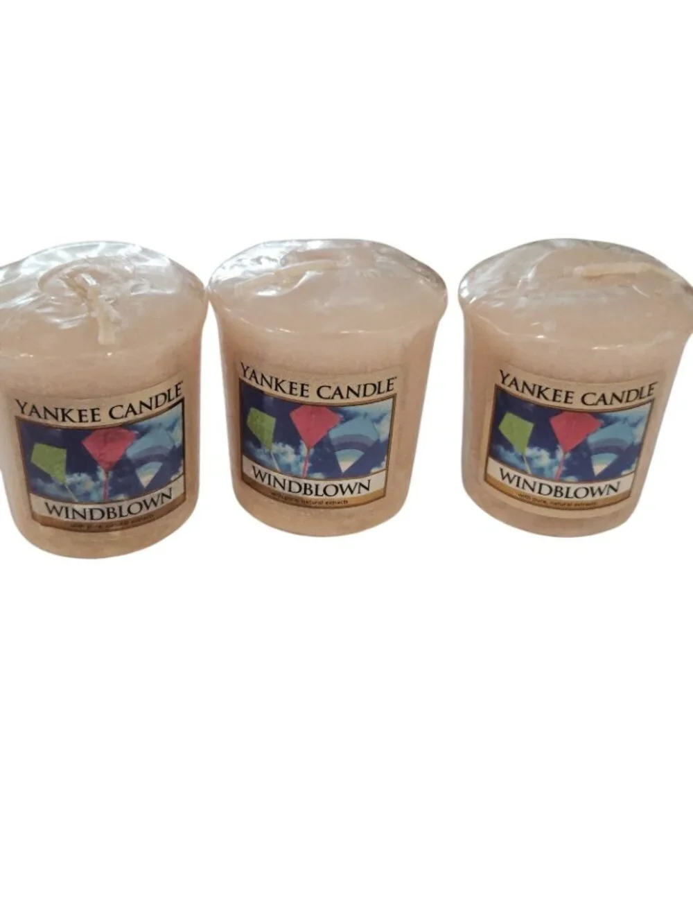 Yankee Candle 3 RETIRED Windblown Votives New